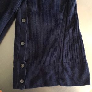 Cardigan silk/cashmere Banana navy med.